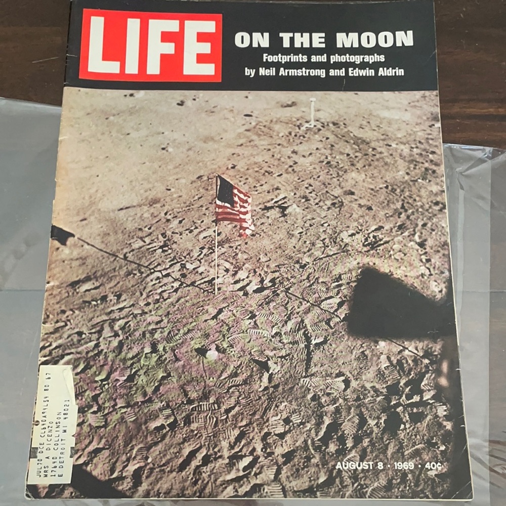 Life Magazine Armstrong landing 1969